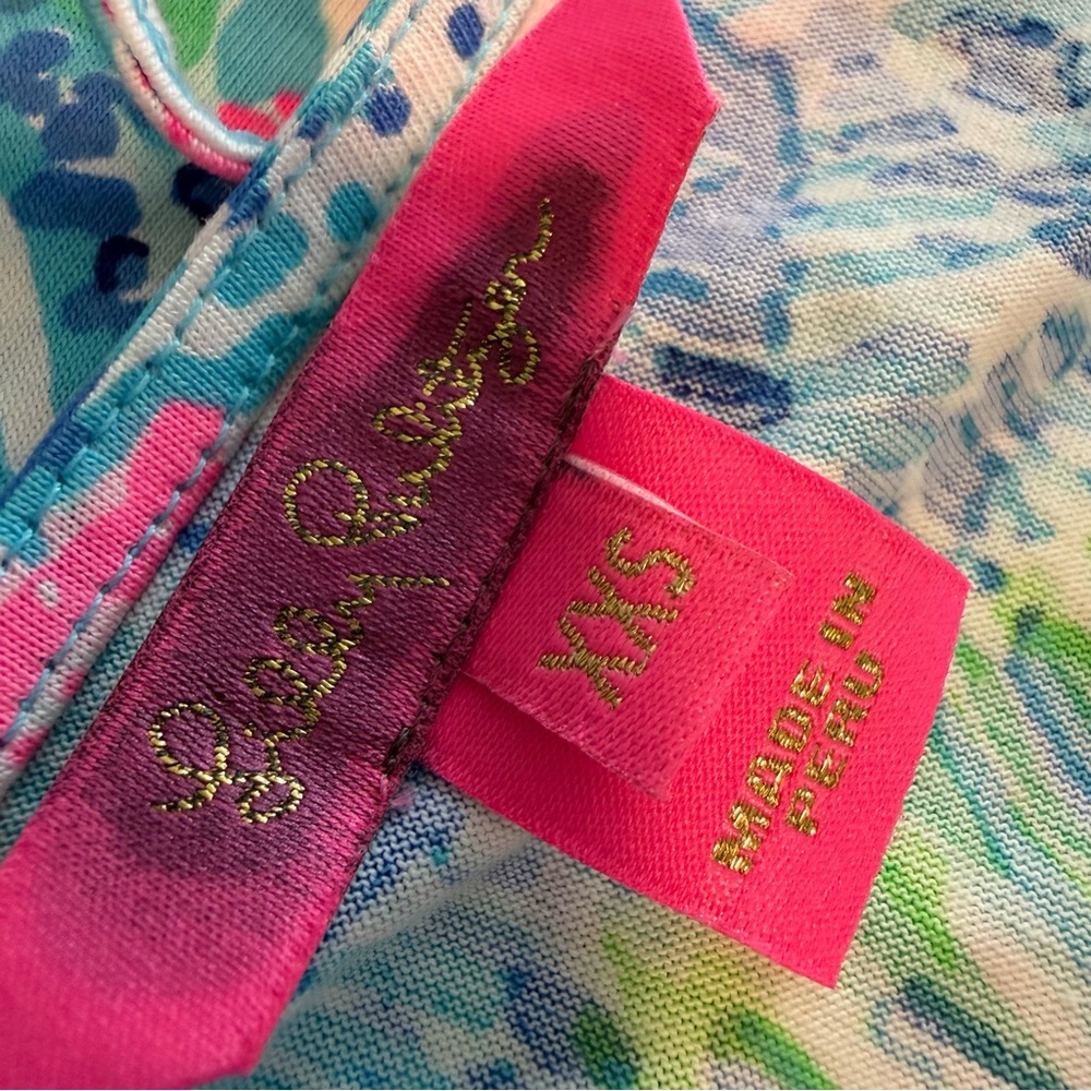 LILLY PULITZER Margot Swim Dress XXS Pink Blue Multi - Picture 8 of 9